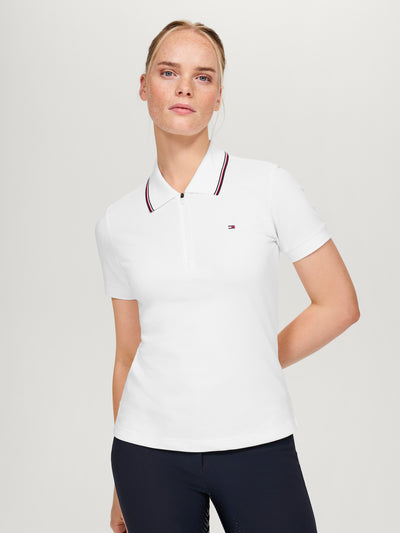 Camden Zip Poloshirt OPTIC WHITE