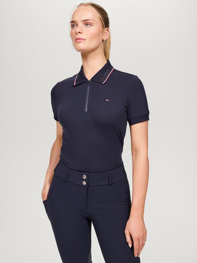 Camden Zip Poloshirt DESERT SKY